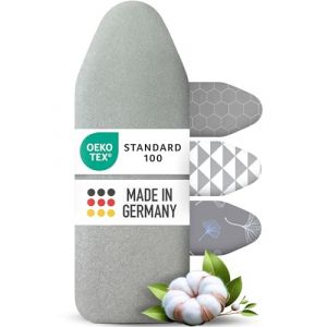arteneur&reg; - Made in Germany Housse de Planche &agrave; Repasser 110 x 30 cm | R&eacute;fl&eacute;chissant la Chaleur | Elastique | OEKOTEX100 | 5 Tailles | Housse de Table &agrave; Repasser S Argent (Arteneur, neuf)