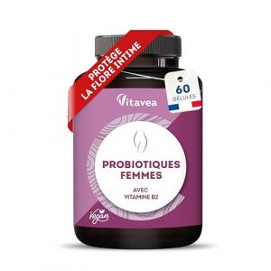 Probiotiques Flore Intime - 20 Milliards UFC - 6 Souches Dont Lactobacillus Gasseri & Crispatus - Vitamine B2 pour Muqueuses Saines - 60 G&eacute;lules - Fabriqu&eacute; en France (HCService, neuf)