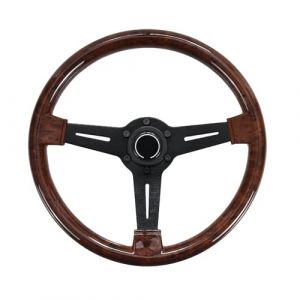 Volant voiture Volant Course Universel En Bois 350 Mm Pour Le Sport D&eacute;rive(STYLE A) (yuyuqianqianshengjibobo, neuf)