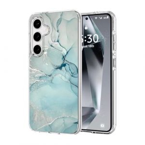 DiyGody Coque &Eacute;l&eacute;gante Compatible avec Samsung Galaxy S25 Plus 6,7 Pouces, Housse en Silicone Ultra Fine avec Dessin de Marbr&eacute; Vert pour Femmes, &Eacute;tui de Protection Antichoc Anti-Rayures Antid&eacute;rapant (DiyGodyEU, neuf)