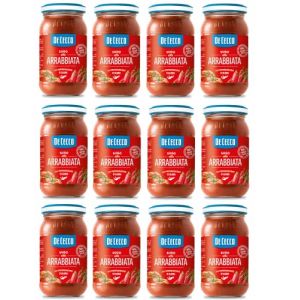 De Cecco Sugo all'Arrabbiata con Peperoncino di Calabria Sauce au piment calabre 100 % tomates italiennes 200 g (Italiaen Gourmet UK Ltd, neuf)