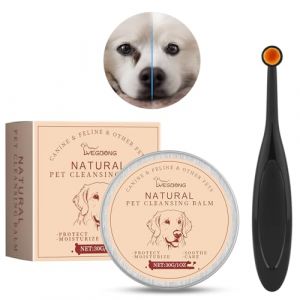 Aomig Nettoyant Anti-Taches pour Larmes d'animaux, 30g Nettoyant de Soin des Yeux avec Brosse, Adapt&eacute; Chat Chien Sensibles, Formule Douce Naturelle, &Eacute;limine Taches Brunes Yeux et Traces de Larmes (OODDH, neuf)