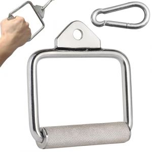 MuscleForge Barre de Tirage Musculation &ndash; Poign&eacute;e Rotative Antid&eacute;rapante, Barre Triceps Poulie Haute Basse, Accessoire Home Gym Dos Biceps &Eacute;paules, Mouvement Fluide, Format Compact 14,5 cm (MuscleForge, neuf)