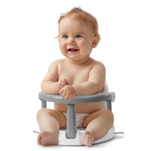 Navaris Siège de bain pour bébé - Transat de bain pour bebe 32 x 32 x 28 cm - Réducteur baignoire confortable et sécurisé pour nouveau-nés et tout-petits de 6 à 16 mois (SX-Commerce, neuf)