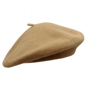Umeepar B&eacute;ret fran&ccedil;ais en Laine Couleur Unie pour Femme, Camel, Taille Unique (Umeepar, neuf)