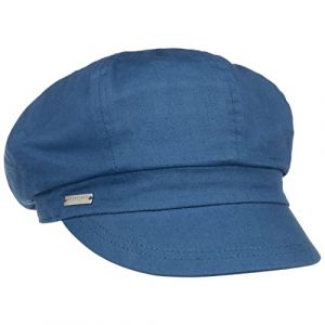 Seeberger Casquette Gavroche Azalee Casquette volumineuse Casquette d'été (Taille Unique - Bleu) (Chapeaushop, neuf)