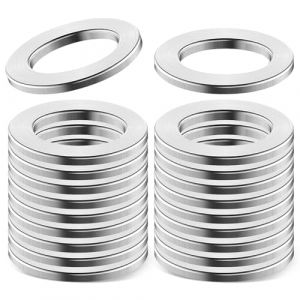 Rondelles pour Gonds de Porte 12mm x 18mm x 2mm 20Pcs Rondelles pour Charnières Metal Bague Paumelle Plate (M12) (ENUTROF, neuf)
