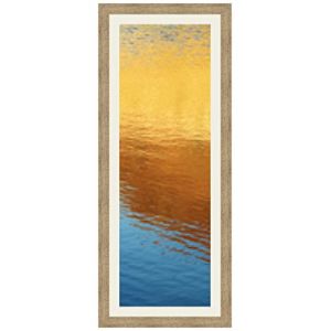 Cadres Photos pêle mêle multivues Gris Argent 1 Photo(s) 30x90 Passe Partout, Cadre Photo Mural 35x95 cm Naturel Beige, 3.5 cm de Largeur (RK Cadres, neuf)