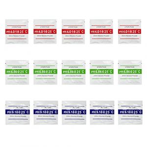 Irfora Point d'étalonnage du pH mètre 3 Type PH Poudre tampon Mesurez la poudre de solution d'étalonnage pour le testeur de pH (WANGHANFEI, neuf)