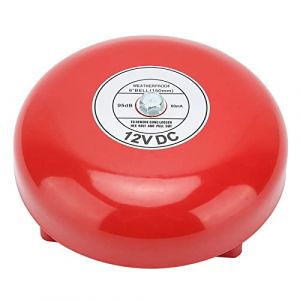 Cloche Electrique,Cloche Coupe-Feu,Cloche d'Incendie,Ggrève Interne En Acier Inoxydable de 100DB, 6 Pouces,Anti-Etincelles,Fort,adaptée pour Ecole,Usine et Atelier(12V) (suntask, neuf)
