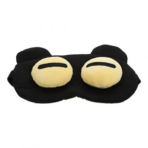 FOMIYES 1 Pc Masque De Sommeil Coussinets Pour Les Yeux Gel Couvre-yeux Pour Dormir Se Soucier Extension De Cils Sommeil Dessin Anim&eacute; Bouffi Des Produits Aveugle Bonjour Black Polyester (Family&Personal, neuf)