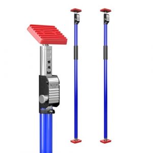 3-H Etai Telescopique Reglable 2pcs, Extensible 110-203cm |Tout Acier &Eacute;pais | Charge Max 75kg | &Eacute;tai de Soutien T&eacute;lescopique pour Plafond Montage, Plaque de Pl&acirc;tre, Cadre de Porte, Armoire, Bleu (IGLAMOUR STORE, neuf)