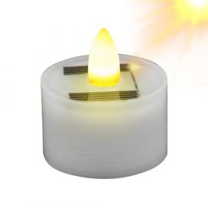 Bougies chauffe-plat solaires sans flamme, bougies chauffe-plat &agrave; &eacute;nergie solaire,Bougies LED rechargeables &eacute;tanches - Fausses bougies chauffe-plat pour usage int&eacute;rieur, bougie d'ext&eacute;rieur &eacute;tanche, sc (lushanjianzhi, neuf)