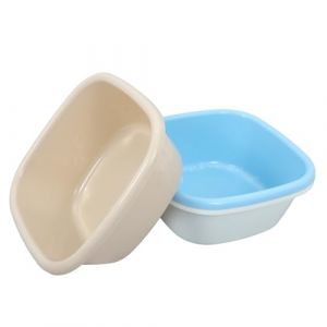 TOPPERFUN Bassine Carr&eacute;e en Plastique &Eacute;pais 1319 X 1319 X 512 Pouces Lot de 3 Bassines Grandes Tailles Bleu Kaki et Blanc Bac &agrave; Vaisselle Polyvalent Cuisine et Bain Lavage Facile et (Linuya, neuf)
