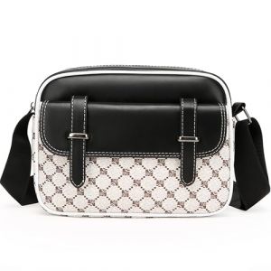 ibalulu Sacoche Homme en PU Cuir &ndash; Sacoche Homme Bandouli&egrave;re Vintage, Sac Bandouli&egrave;re Imperm&eacute;able & L&eacute;ger avec Multiples Compartiments Besace Homme pour Bureau, Voyage et Quotidien (blanc) (IBALULU FR, neuf)