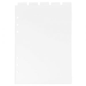 Operitacx Intercalaires a5 amovibles en pvc, s&eacute;parateurs de carnet transparents pour classeur &agrave; 6 anneaux, intercalaires de classeur a5 avec onglets verticaux, id&eacute;al pour bureau et &eacute;cole (Kelly Mei, neuf)