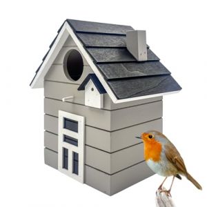Seaside No.64 - nichoir/nichoir Tendance pour Petits Oiseaux chanteurs tels Que m&eacute;sanges, moineaux et pinsons - d&eacute;coration int&eacute;rieure & ext&eacute;rieure comme Lieu de Nidification en 9 Couleurs (Gris) (K&uuml;stenm&auml;dels, neuf)
