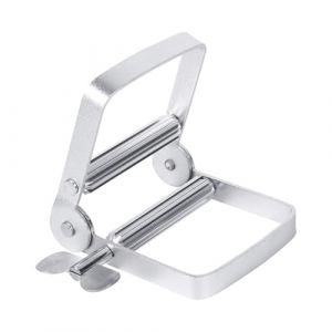 Gotetiso Presse Tube Dentifrice Presses à Dentifrice en Acier Inoxydable Roulant Distributeur de Dentifrice Support pour Dentifrice Presse Tube Metal Presse Dentifrice Porte Tubes de Dentifrice (Gotetiso, neuf)