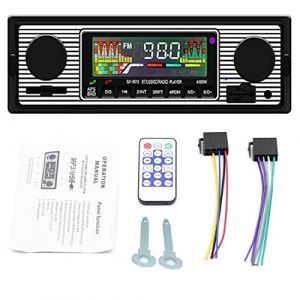 Autoradio avec Bluetooth, autoradio avec Port USB/SD/AUX, 4 x 45 W autoradio FM, Lecteur multim&eacute;dia MP3 Lecteur MP3 num&eacute;rique Appel Mains Libres avec t&eacute;l&eacute;commande sans Fil (WEPARTICULAR, neuf)