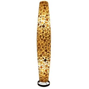 Guru-Shop Lampe à Pied/Lampe à Pied, Fabriquée à la Main à Bali en Matériau Naturel, Capiz/nacre - Modèle Apollo-capiz, Fibredeverre, 150x26x26 cm, Luminaires sur Pied en Matériaux Naturels (Guru Shop, neuf)