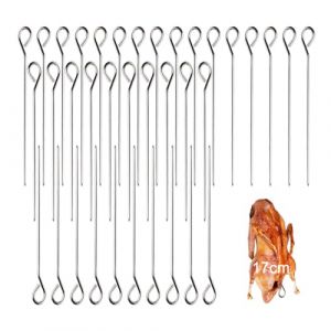 Eupneicu Pique De Brochette [36 Pièces], Pique A Brochette Inox De 17 Cm, Pour Barbecue Kebab Et Grillade (BINGSANGSHOP, neuf)