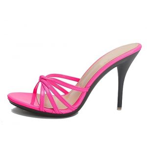 Hanfike Sandales &agrave; talons hauts pour femmes stiletto habill&eacute;es sexy mules, M003 Rose, 37.5 EU (Guangzhou hanfeike trading co., ltd, neuf)