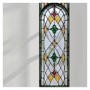 LIZHAYG Vitrail Autocollant Fenetre Film de vitrail r&eacute;tro &eacute;lectrostatique, Autocollant de Verre d&eacute;poli, Film de fen&ecirc;tre, Autocollant de vitrail(AZ013,60x120cm) (luozhibaihuo, neuf)