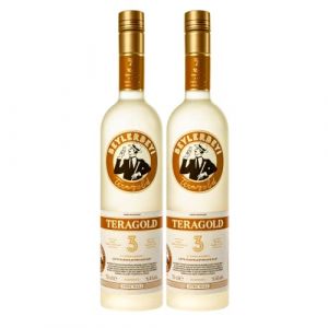 RAKI - Beylerbeyi Teragold Raki 2 x 70cl | Eau de Vie Turque Aromatisée à l'Anis - 100% Raisins Frais - Sans Sucres Ajoutés | Triple Distillation - Volume d'Alcool 45% (BEYIM, neuf)