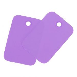 QUARKZMAN &Eacute;tiquettes D'Exp&eacute;dition en Plastique Imperm&eacute;ables avec &OElig;illet, &Eacute;tiquettes D'Identification de Produit Vierges, Marquage de Valve, 2x3cm/0.79x1.18 Pouces, Lot de 100, Violet (QUARKZMAN, neuf)
