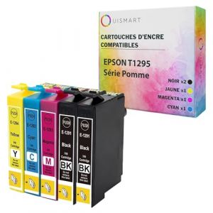 OuiSmart&reg; T1295 5 Cartouches compatibles Epson T1295 129XL T129 T1291 T1292 T1293 T1294 (SmartParts, neuf)