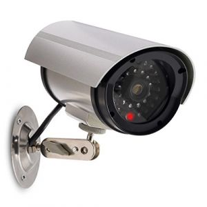 kwmobile Caméra Factice Extérieur - Fausse Caméra de Surveillance avec LED Rouge et Faux Câble - Sécurité Antivol - Mur ou Plafond - sur Piles (SX-Commerce, neuf)