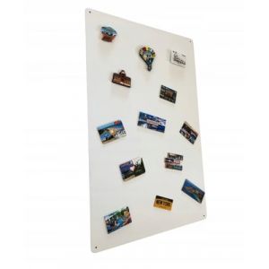 STALFORM Metal Tableau Magnétique Mural Blanc 80x50 cm, Plaque Aimanté, Acier Inoxydable, Cuisine, Bureau, Chambre D'enfant, pour Lettres Magnétiques, Chiffres, Notes, Photos (stalform, neuf)