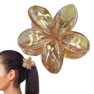 Pince à cheveux hawaïenne, pince à cheveux hawaïenne | Barrette à cheveux tropical plaquée | Clip de griffe à forte tenue pour les fêtes en (suaselky, neuf)