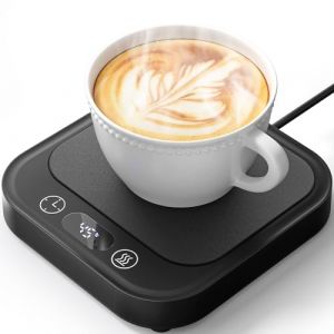 Acmeenjoy Chauffe Tasse &agrave; Caf&eacute;, R&eacute;chauffe Tasse avec 4 R&eacute;glages de Temp&eacute;rature, Automatique Apr&egrave;s 8 Heures, Chauffe Tasse Bureau Electrique pour Chauffer Le Caf&eacute;/Le Lait/Le Cacao (PETERTOS Kft., neuf)