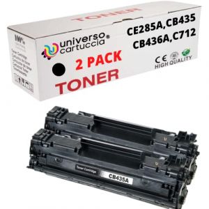 Universo Cartuccia® Toner remplacement pour HP 85A CE285A pour LaserJet Pro P1102 P1102W M1212NF M1132 M1217NFW M1132 M1212 M1130 P1100 M1136 M1210 M1210MFP M1134 1134MFP (Noir, 2-Pack) (universo cartuccia®, neuf)