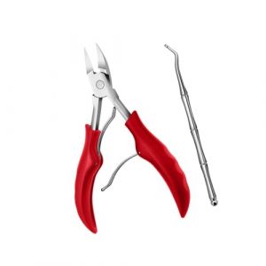 Coupe-Ongles Incarnés, Kit d'outils pour Ongles Incarnés 2 Pièces, Noir/Bleu/rouge avec Kit d'outils pour Ongles Incarnés en Acier Inoxydable, Coupe-Ongles à Bec d'aigle, (Rammeoy, neuf)
