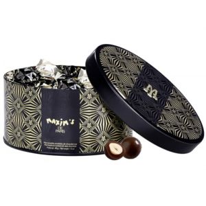 Bonbonni&egrave;re de noisettes torr&eacute;fi&eacute;es chocolat noir (Maxim's de Paris, neuf)