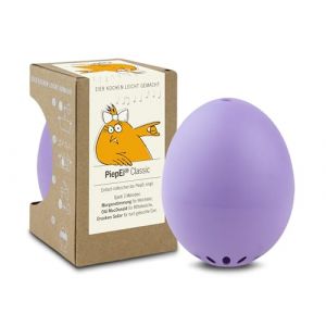 BeepEgg Classic Violet &ndash; Minuteur Chantant pour la Cuisson des &oelig;ufs &ndash; Cuiseur d&rsquo;&oelig;ufs 3 cuissons &ndash; &OElig;uf minuteur Musical avec 3 m&eacute;lodies &ndash; Gadget de Cuisine Amusant &ndash; PiepEi (BRAINSTREAM, neuf)