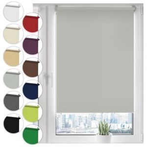 Sonello Store occultant Klemmfix sans percage 85cm x 150cm Gris Clair, Store Enrouleur Opaque pour fenêtres et Portes, Fixation avec ou sans perçage, Kit de Montage Inclus, Protection Solaire (GardenFlora - Home & Garden, neuf)