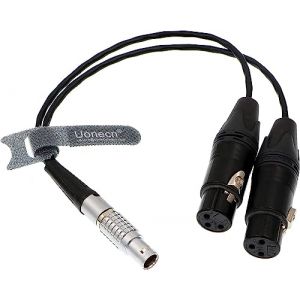 Uonecn Câble répartiteur audio Atomos 10 broches vers double XLR 3 broches pour enregistreur Shogun 30 cm (Uonecn, neuf)