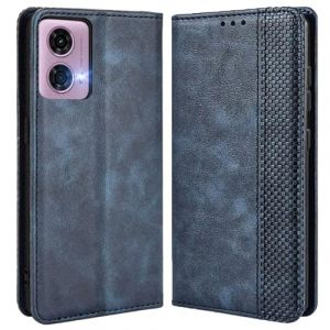 MOJIA Coque pour Motorola Moto E14 / G04(04s) / G24, Étui en Cuir, PU Housse Pochette Antichoc et Anti-Rayures Fonction Stand Rabat de Portefeuille Etui Coque. Bleu (Shangnai, neuf)