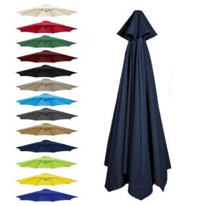 CMJYMX Toile De Rechange pour Parasol 6 Baleines: 2,0/2,5/2,7/3,0 M, 8 Baleines : 2,0/2,3/2,7/3,0/3,5 M(Navy Blue,8 Ribs: 300CM/9.8FT) (昌海商贸, neuf)