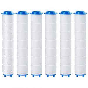 6 pi&egrave;ces 8 x 2cm Douchtte Filtre Rempla&ccedil;able, Filtre douchette ​pour pommeau de douche de amovible, L'osmose Inverse, Chlore et le Fluorure et La Filtration Des Particules (8 x 2cm) (Gmili, neuf)