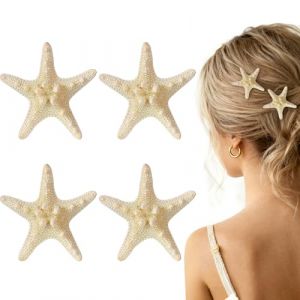 4 Pi&egrave;ces Pince &agrave; Cheveux &Eacute;toile de Mer, Barrette Cheveux &Eacute;toile de Mer, Pince &Eacute;toiles de Mer Cheveux, Barrettes &agrave; Cheveux en Forme D'&eacute;toiles de Mer, Pince Cheveux &Eacute;toiless de Mer pour Femmes Filles (HB ELECTRONICS LIMITED, neuf)