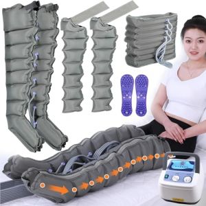 Bottes Pressothérapie Lymphatique 8 Chambre, Appareil Pressothérapie Jambes Bras Taille, Masseur De Compression d'air Machine Favoriser La Circulation Sanguine Soulager La Fatigue De La Douleur (DONGFGH, neuf)