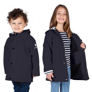 Breizh Ocean - Cir&eacute;, Imperm&eacute;able Enfant - Cr&eacute;ation Fran&ccedil;aise ARTIC KID Mixte, Gar&ccedil;on ou Fille -Impermeable Int&eacute;rieur Ray&eacute; Style Marini&egrave;re - Manteau Enfant Garcon ou Fille de 1 &agrave; 14 ans (BREIZH OCEAN, neuf)