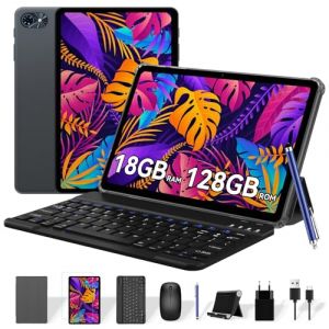 TABWEE Tablette avec Clavier et Stylet - 18 Go+ 128 Go(2To TF), Android 15 Tablette 10 Pouces, 6000 mAh, 5MP+2MP, Gemini AI, 5G WiFi, GPS (Garantie de 4 Ans (LAEANS ELECTROCASNICE S.R.L., neuf)