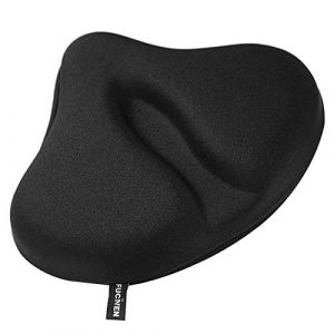 26 x 32cm Couvre Selle Gel FUCNEN Vélo Gel Housse de siège Coussin de Siège de Vélo d'exercice Le Plus Confortable Grande Taille Housse de Selle de vélo d'intérieur Couvre Selle Velo Appartement (Ven Huang, neuf)