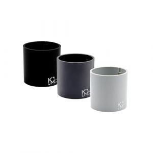KalaMitica - Lot de 3 Cylindres Magnétiques 6,5 cm - Glace, Plomb, Noir - Boîtes de Rangement, Porte Marqueurs ou Cache-Pots Aimantés pour Tableau Magnétique Mural (Kalamitica, neuf)
