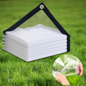 2x3 m B&acirc;che Transparente Exterieur Imperm&eacute;able, 100 &mu;m Bache Transparente avec Oeillets, Bache Plastique Protection, B&acirc;che PE Multifonctionnelle pour Serre, Jardin, Pergola, Poulailler (SDFVSDF-EU, neuf)
